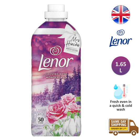 Lenor Fabric Conditioner Freshener Liquid Frosted Rose Wonderland 50Washes 1.65L