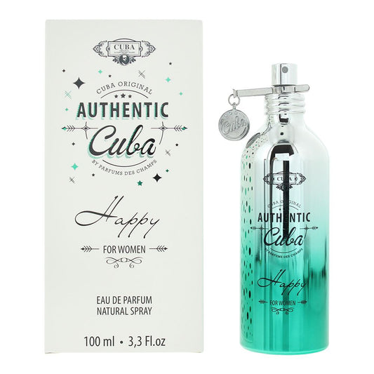 Cuba Authentic Happy For Women Eau de Parfum 100ml Womens Fragrance Spray