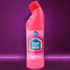 Clean N Fresh Thick Bleach Simply Pink Multi Purpose 750ml Fresh Floral Scent