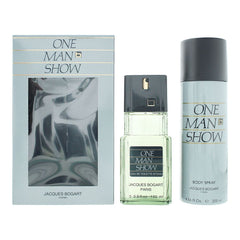 Jacques Bogart One Man Show 2 Pieces Gift Set: EDT 100ml, Body Spray 200ml