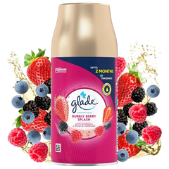Glade Automatic Spray Refill Bubbly Berry Splash Fragrance 269ml - Air Freshener for Room Home Hotels Office