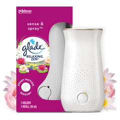 Glade Sense & Spray Room Fragrance with Motion Sensor Holder & 1 Refill Relaxing Zen 18ml