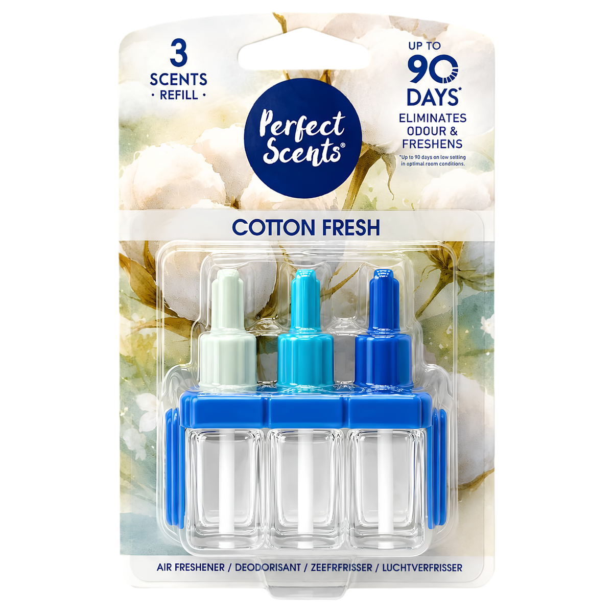 Perfect Scents Cotton Fresh 3 x 20ml Air Freshener Refills