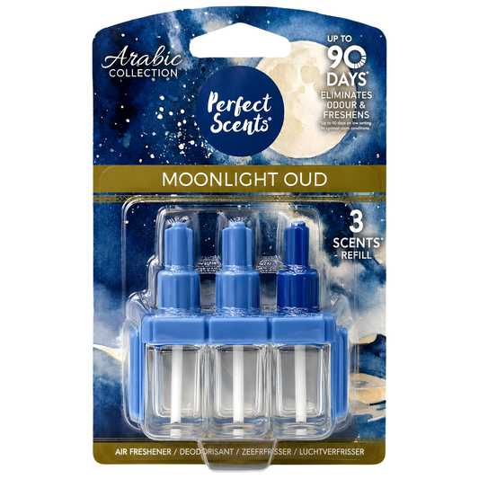 Perfect Scents Moonlight Oud 3 Scent Refills – Arabic Collection Air Freshener