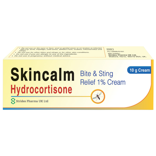 Skincalm Hydrocortisone 1% Bite & Sting Relief Cream 10g