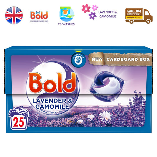 Bold All In 1 Pods Washing Detergent Tablets Lavender & Camomile 25 Washes