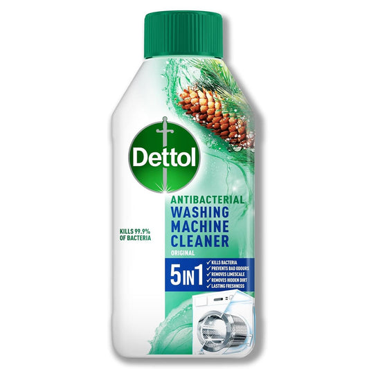 Dettol Original Anti Bacterial Washing Machine Cleaner Limescale Remover 250ml