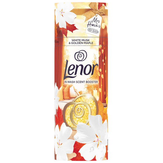 Lenor In-Wash Scent Booster White Musk Golden Maple Cosy Season Fragrance 176G