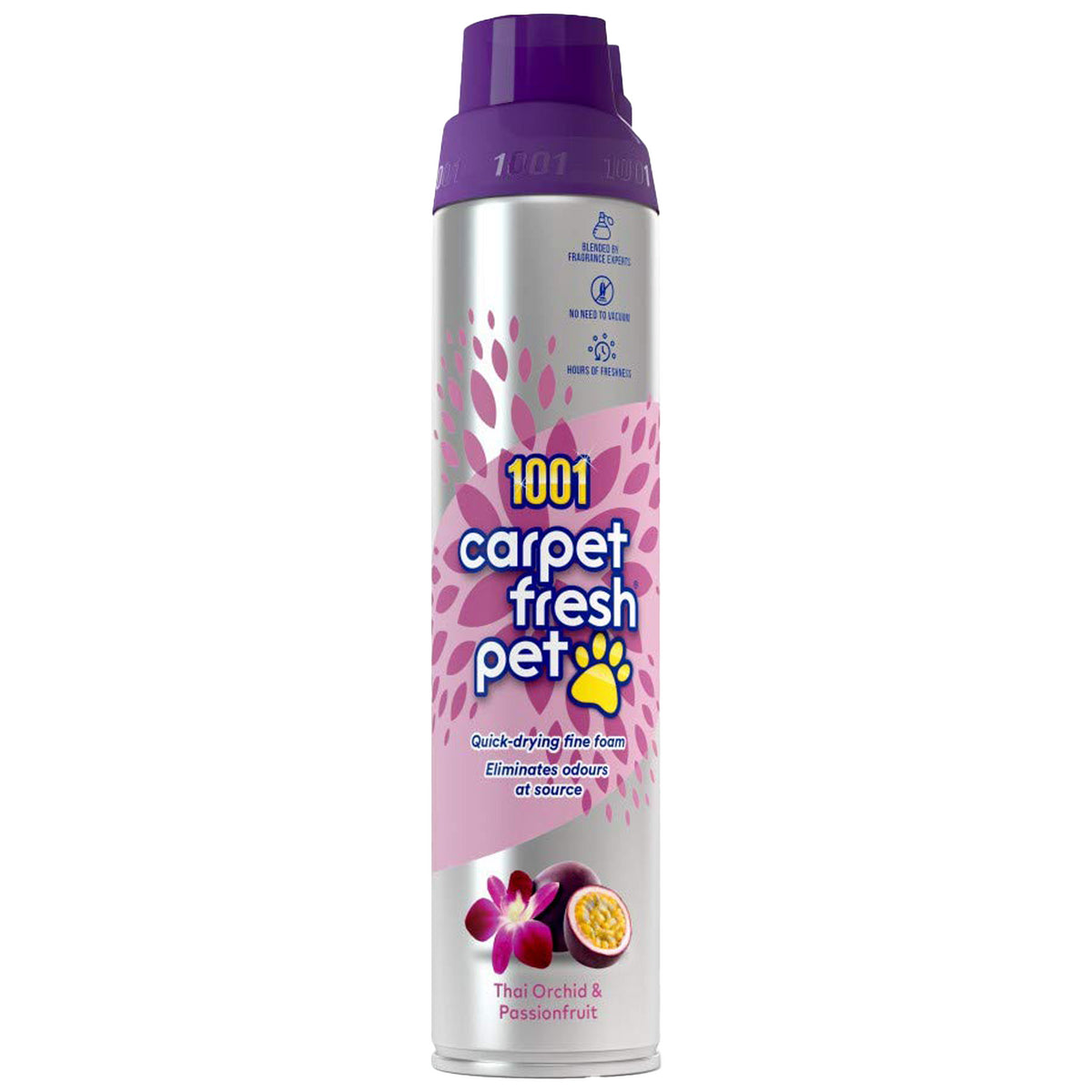 1001 Carpet Fresh Pet Foam Spray Thai Orchid & Passion Fruit 300ml