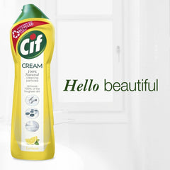 Cif Surface Cleaner Cream Tough Dirt Cleaner Limescale Remover Lemon 500ml