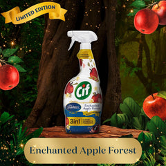 Cif Multipurpose Cleaning Enchanted Apple Forest Cleans Disinfects Spray 750ml
