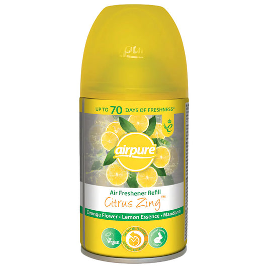 Airpure Air Freshener Refills Home Room Fragrance Spray Citrus Zing 250ml