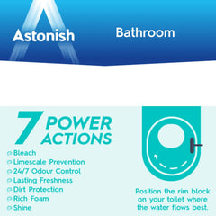 Astonish Toilet Foam Fizz & Fresh Bowl Tablets Long Lasting Freshness Bundle Set