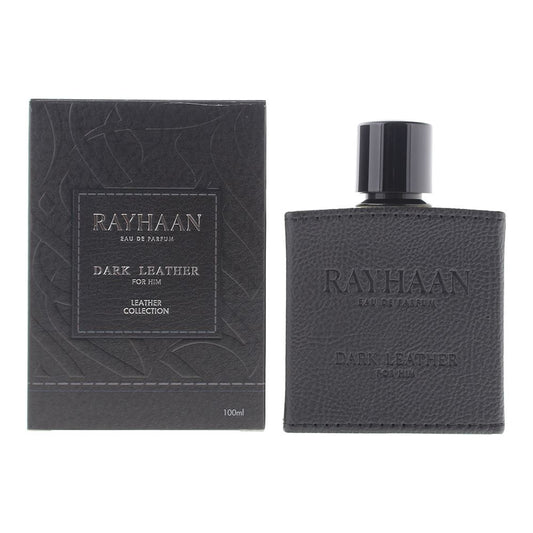 Rayhaan Dark Leather Eau de Parfum 100ml Mens Fragrance Spray