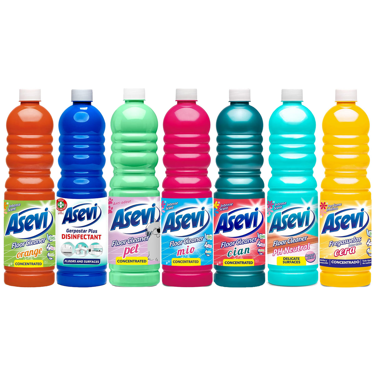 Asevi Cleaning Product Bundle Surface Floor Cleaner Liquid Dirt Remover 1L
