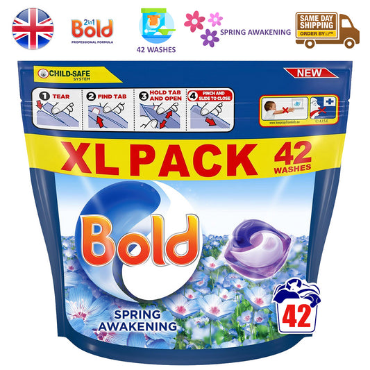 Bold All In 1 Pods Washing Detergent Tablets Capsules Spring Awakening 42 Washes