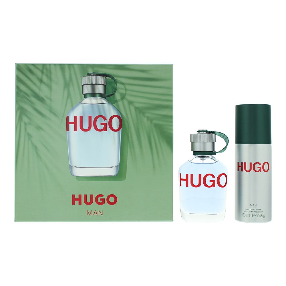 Hugo Boss Hugo Man 2 Piece Gift Set: Eau de Toilette 75ml, Deodorant Spray 150ml