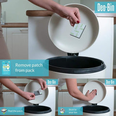 Deobin Traps Bin Odour Instant Capture Interior Absorbing Bins Easy Peel Place