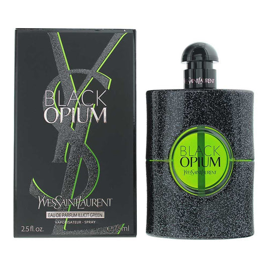 Yves Saint Laurent Black Opium Illicit Green EDP 75ml Spray For Womens Fragrance