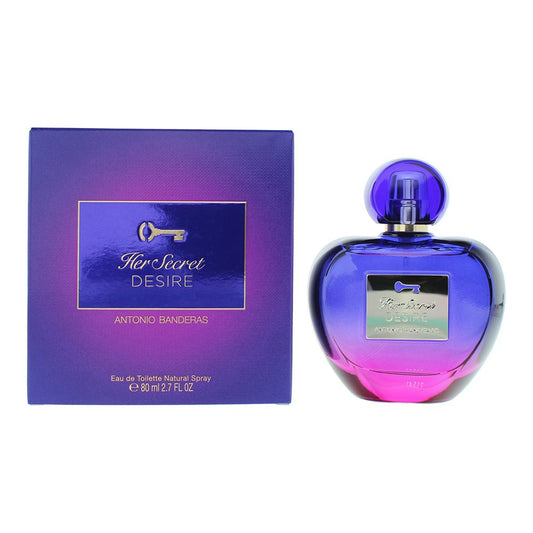 Antonio Banderas Her Secret Desire Eau de Toilette 80ml Womens Fragrance Spray