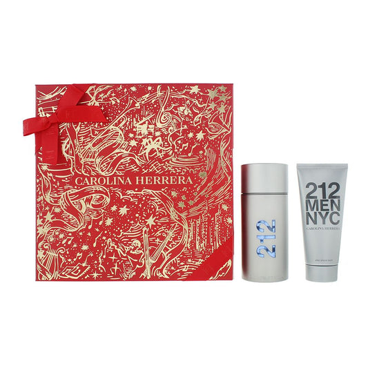 Carolina Herrera 212 Men Nyc Piece Gift Set: EDT 100ml, Aftershave 100ml