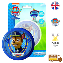 Paw Patrol Push Lamp Night Light For Children Chase Character Blue