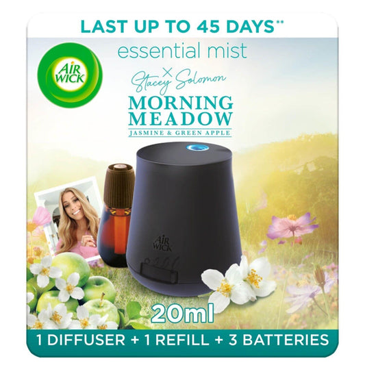 Air Wick Essential Mist Diffuser Refill Aroma Home Freshener Morning Meadow 20ml