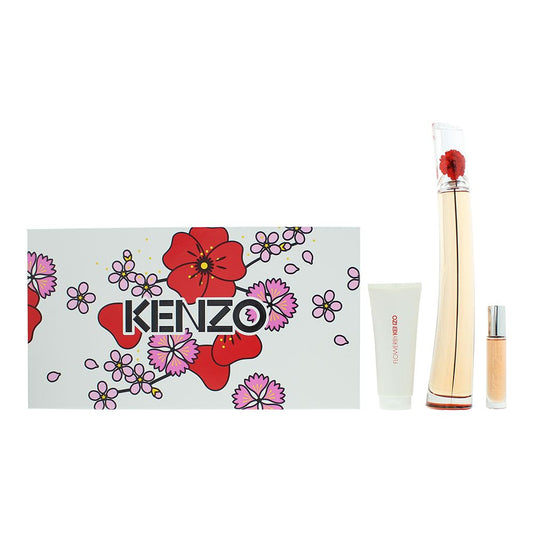 Kenzo Flower L'absolue Eau de Parfum 3 Piece Gift Set
