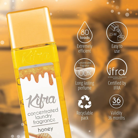 Kifra Honey Concentrated Final Laundry Rinse Fragrance Gentle Cloth 80W 200ml