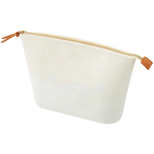 Bloomin Bag Large Wide Open Pouch Cosmetic Smallgift Coinpurse Lily White