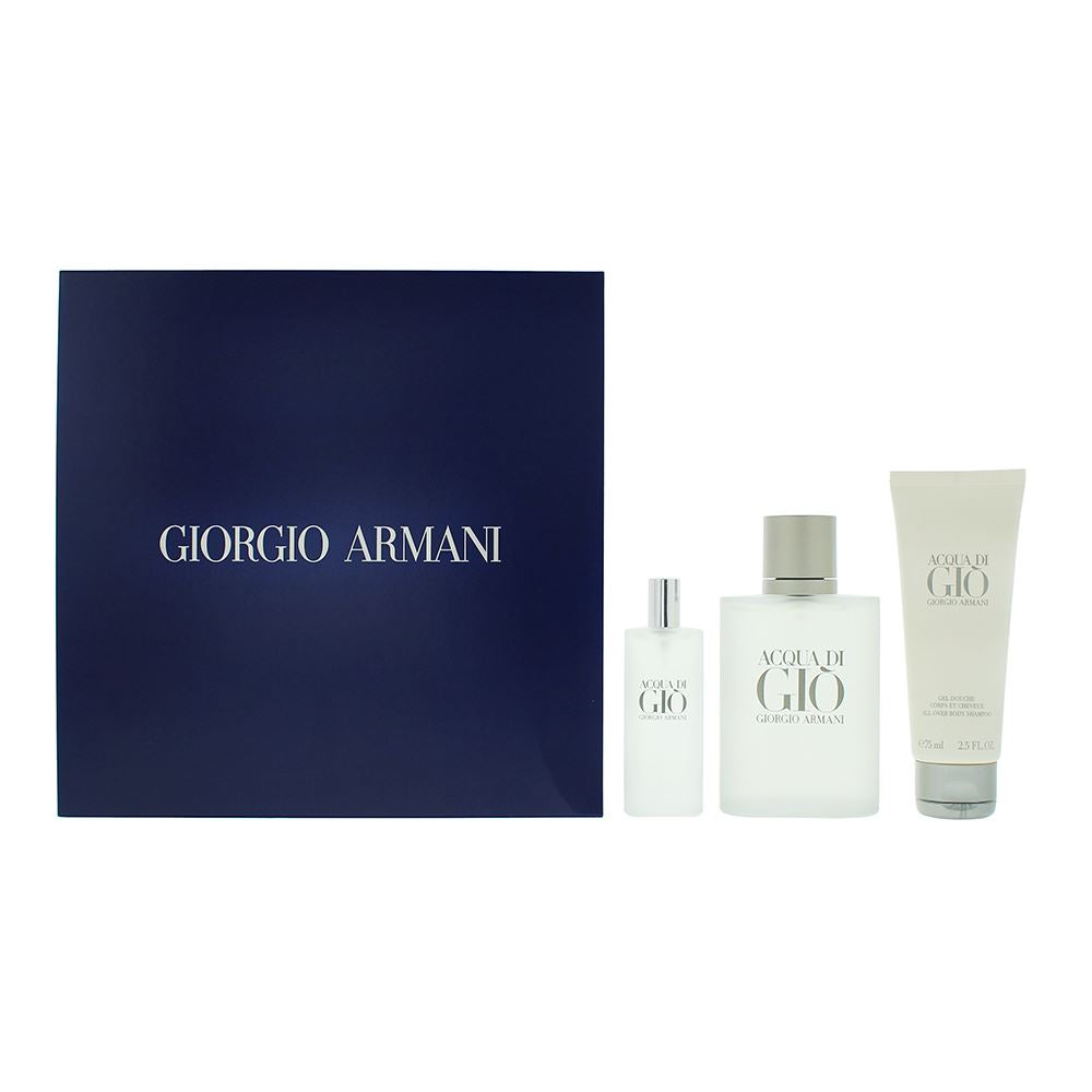 Giorgio Armani Acqua Di Gio 3 Piece Gift Set
