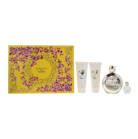 Versace Eros Pour Femme 4 Piece Gift Set