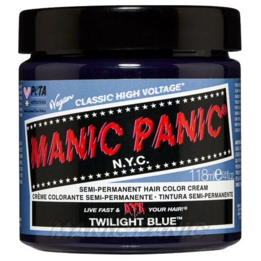Manic Panic High Voltage Twilight Blue Hair Dye SemiPermanent Color Cream 118ml