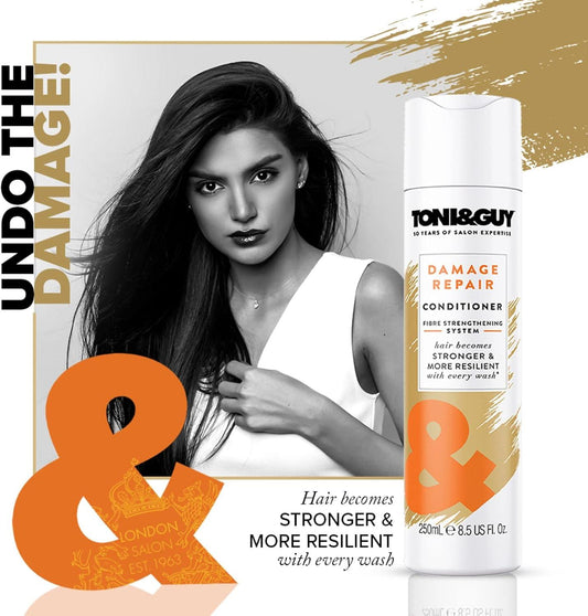 Toni&Guy Damage Repair Conditioner Fibre Strengthening Stronger All Hair 250ml