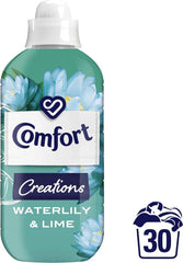 Comfort Fabric Conditioner Long Last Fragrance 30 Washes Water Lily & Lime 900ml
