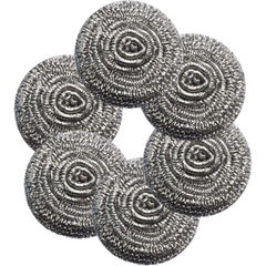Super Bright Stainless Steel Scourers 6Pk Dirt Cleaner Stain Remover