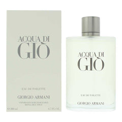 Giorgio Armani Acqua Di Gio Refillable EDT 200ml Mens Fragrance Spray