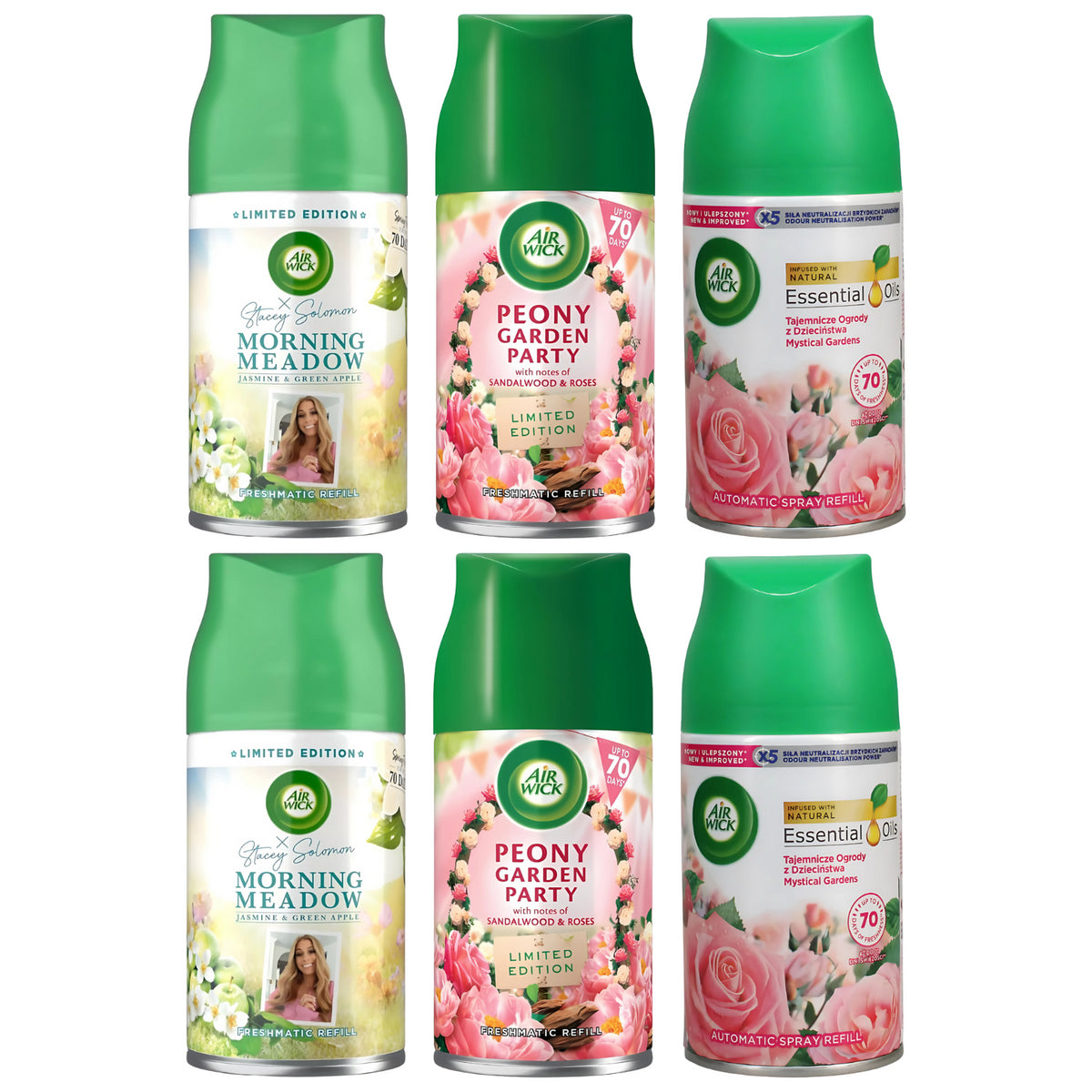 Air Wick Freshmatic Refill Air Freshener Automatic Spray Fragrance Bundle 250ml