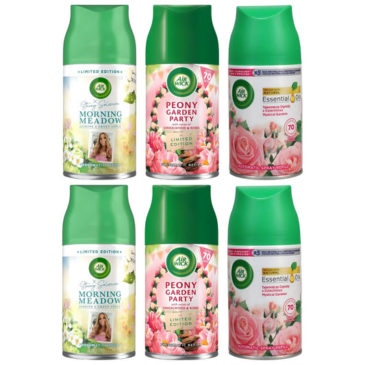 Air Wick Freshmatic Refill Air Freshener Automatic Spray Fragrance Bundle 250ml
