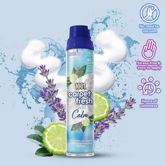 1001 Mousse Carpet Fresh Stain Remover Foam Spray Hours Freshness Long Fragrance