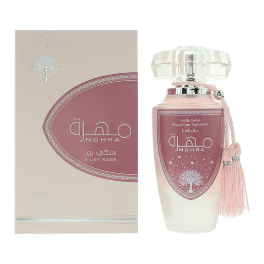 Lattafa Mohra Silky Rose Eau de Parfum 100ml Spray Womens Fragrance