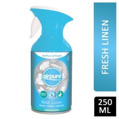 Airpure Fresh Home Room Air Freshener Spray Fresh Linen Fragrance 250ml