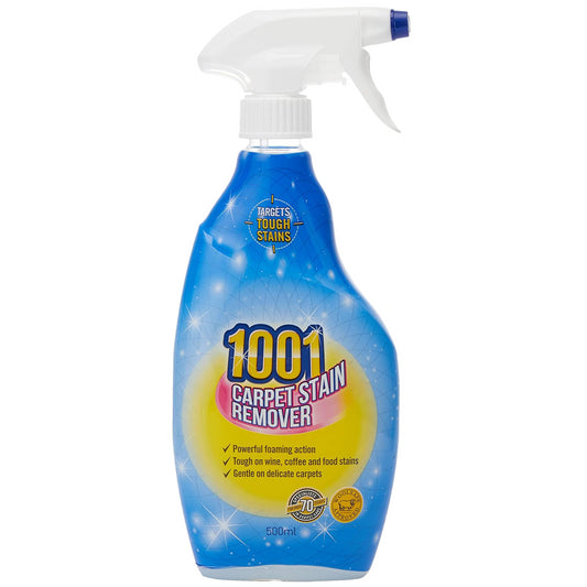 1001 Carpet Stain Remover Mud Dirt Cleaner Spray Coffee Wine Tea 500ml