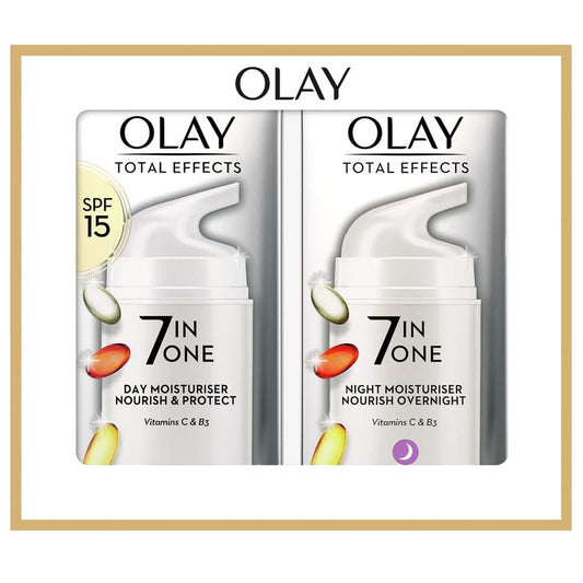 Olay Total Effect 7 In 1 Day Night Treatment Moisturiser Cream Spf15 37ml