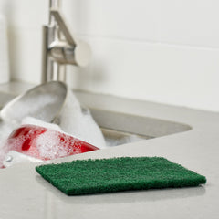 Super Bright Green Scouring Pads Heavy Duty Scourer Scrub Cleaning 10Pk