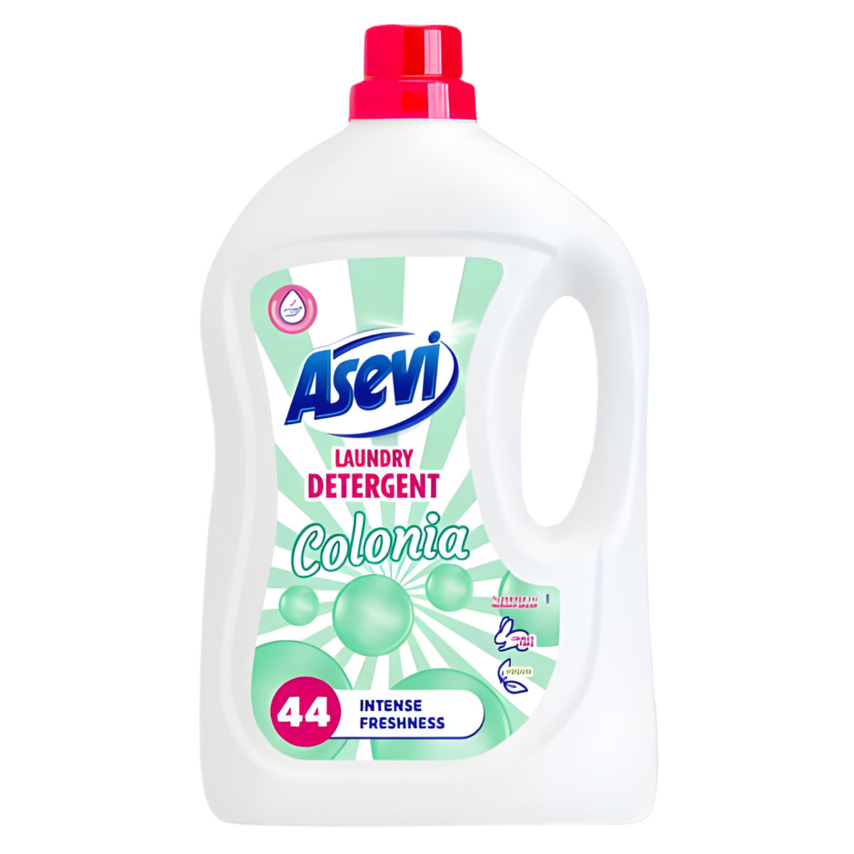 Asevi Laundry Detergent Colonia Concentrated White Fabrics 44 Washes 2376ml