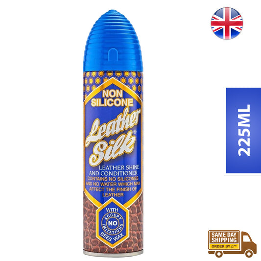 Aristowax Non Silicone Leather Silk Shine & Conditioner Blue Lid 225ml