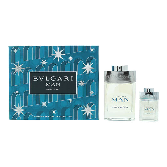 Bulgari Man Rain Essence 2 Piece Gift Set: Eau de Parfum 100ml - EDP 15ml