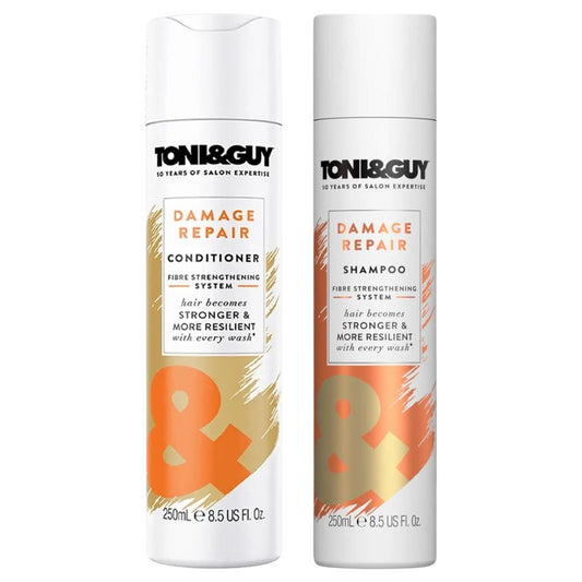 Toni&Guy Damage Repair Shampoo & Conditioner 250ml Strengthening Hair Bundle Set