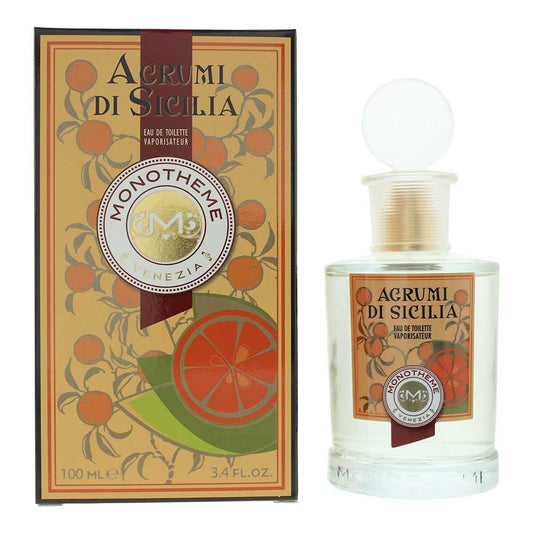 Monotheme Agrumi Amari Di Sicilia Eau de Toilette 100ml Spray Unisex Fragrance